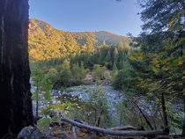 North Fork American River trail Ca from upstream OC  x 