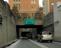Northbound Entrance to the William F Callahan Tunnel- Boston