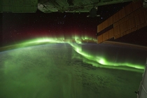Northern Lights - Taken by a member of the ISS Crew 