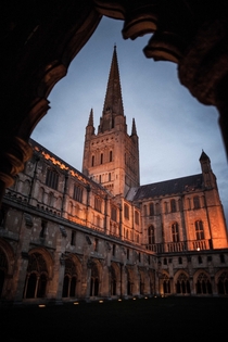 Norwich Cathedral Norfolk England Its the second tallest spire in England at ft  x