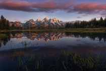 Not much to say here - the beautiful Tetons reflected in the Snake River Grand Teton NP WY 
