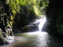 Nothing like taking a dip at this waterfall Maunawili falls - Hawaii 