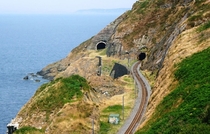 Nothing spectacular but our rail tunnel was moved inland due to cliff erosion Ireland 