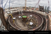 Nuclear containment vessel under construction at Vogtle 