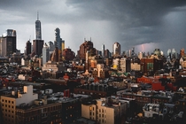 NYC during last nights storm 