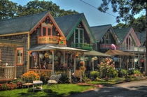 Oak Bluffs an island village of gingerbread and cape cod architecture 