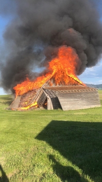 OC Abandoned barn that we did a controlled burn on