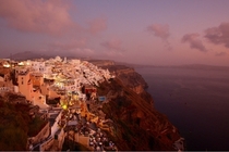 Oia Santorini Greece at dusk x by Mike Lewis