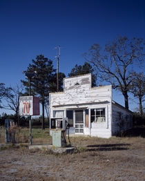 Old abandoned gas station in North Carolina ca  by Carol M Highsmith 