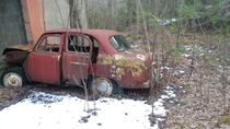 Old abandoned soviet car 