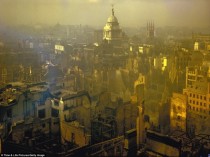 Old Bailey Stands Tall London During the Blitz 