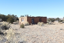 Old brick hut near McCartys Village New Mexico 