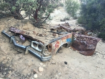 Old Car Found at the Morrison Caves Malibu CA 