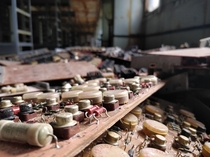 Old circuit boards in a duga radar control room inside the chernobyl exclusion zone