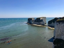Old Harry Rocks UK My partner couldnt believe his country could be this beautiful and blue 