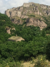 Old Khndzoresk is an abandoned village in Armenia made up of ancient cave dwellings some connected to each other by ropes and ladders It was reportedly still inhabited until the s when the Soviet Union forced the villagers out deeming their settlement unc