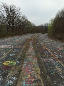 Old Route  in Centralia PA Road abandoned as coal mine fire below it and in the area still raging since early s 