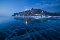 Olkhon Island three days after the full moon Lake Baikal Russia 
