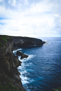 Ominous Suicide Cliffs Saipan Northern Mariana Islands 