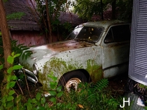 One of the abandoned vehicles at the family farm