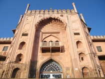 One of the Entrance Gates of Taj-ul Masajid literally meaning Crown among mosques in Bhopal India 