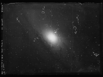 One of the first images of Andromeda galaxy taken by Edwin Hubble in  