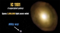 One of the largest galaxies compared to our Milky Way 