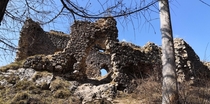 one of the many ruins of once beautiful castles in Slovakia