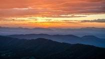 One second before sunrise - on the Appalachian Trail Catawba VA 