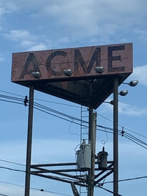 Only thing left of the old ACME supermarket closed  yrs ago