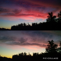 Ontonagon Michigan Its amazing how quick the sky changes in a matter of minutes