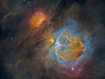 Orion Nebula HDR in Hubble Palette 