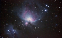 Orion Nebula taken from Landers California for my Astrophotography Class  After stacking and color correction