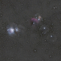 Orions Belt and surrounding nebulae
