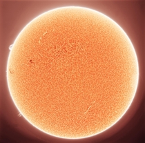 Our sun through Hydrogen alpha filter