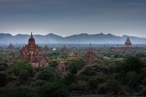 Over  ancient temples dot the Myanmar landscape at the site of this famed archeological site Photo by Gzooh 