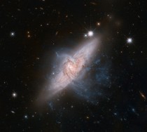 Overlapping Galaxies NGC  by Hubble Space Telescope 
