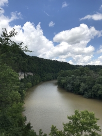 Overlooking the Kentucky River at Raven Run Nature Sanctuary Lexington KY 