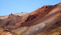 Painted mountains of Landmannalaugar Iceland 