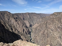 Painted wall overlook  foot drop Black Canyon National Park Co   x 