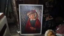 Painting of a Crying Girl  Found In an Abandoned House Full of Creepy Dolls 