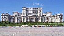 Palace of the Parliament in Bucharest Romania Built from - for  billion euros Designed by  architects under direction of chief architect by Anca Petrescu 