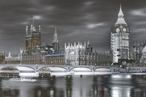 Palace of Westminster during reconstruction photo by Axel Ahlsn 