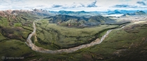 Panorama of the Highlands in Iceland instagram jeremybarbet 