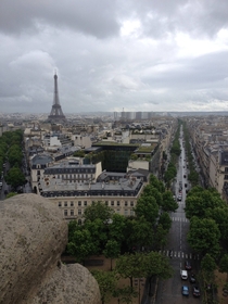 Paris France from Arc de Triomphe 