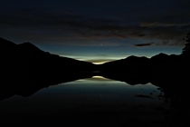 Patricia Lake in Jasper Went out for a astro session found this instead No idea what the light is coming from 