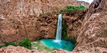 People liked my photo of Havasu Falls in Arizona so heres Mooney Falls just a few miles downstream 