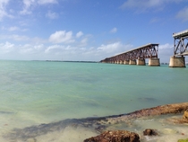 Perfect aqua bluegreen colors of the Florida Keys 