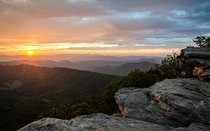 Perfect sunrise after night-hiking on the Appalachian Trail - McAfee Knob Catawba VA 