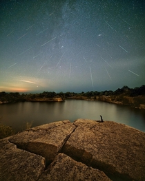 Perseids last night from a quarry outside Boston